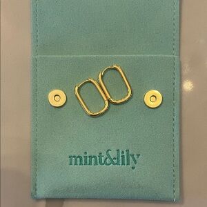 Mint & Lily Gold Hoop Earrings